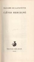 Madame de Lafayette: 
Cléves hercegnő. Fordította Szávai Nándor. (Számozott.)
(Budapest), 1959. Ma...