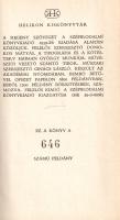 Krúdy Gyula: 
Az útitárs. N. N. Két regény. (Számozott.)
[Budapest], 1966. Magyar Helikon (Akadémi...