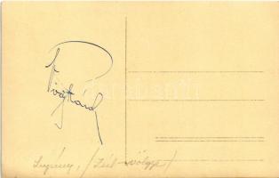 Lupény, Lupeni; bányairoda, hátoldalon irodista aláírásával / mine office, signature on the backside...