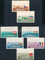 1967 Duna-Bizottság vágott sor (35.000) (60f és 1,50Ft kartonlapra ragadva / glued to cardboard paper)