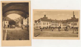 Késmárk, Kezmarok; - 5 db RÉGI város képeslap szép állapotban / 5 pre-1945 town-view postcards in go...