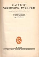 Callot, Jacques: 
Callots neueingerichtetes Zwergenkabinett. Herausgegeben von Wilhelm Fraenger. Fa...