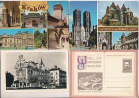 LENGYELORSZÁG - 30 db MODERN város képeslap / POLAND - 30 modern town postcards