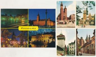 LENGYELORSZÁG - 30 db MODERN város képeslap / POLAND - 30 modern town postcards