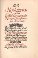 [Navarrai Margit] Margareta, Königin von Navarra: Das Heptameron, oder Die Erzählungen der Königin M...