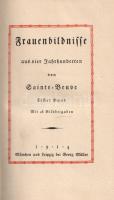 Sainte-Beuve, [Charles-Auguste]: 
Frauenbildnisse aus vier Jahrhunderten. Mit 48 + 31 Bildbeigaben....