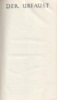 Goethe, [Johann Wolfgang von]: 
Faust. Gesamtausgabe. Textrevision von Hans Gerhard Gräf. Dritte, v...