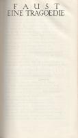Goethe, [Johann Wolfgang von]: 
Faust. Gesamtausgabe. Textrevision von Hans Gerhard Gräf. Dritte, v...