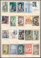 Kb. 520 db klf vegyes európai bélyeg cserefüzetben