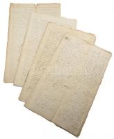 1824 4 db latin nyelvű, viaszpecsétes irat (oklevélmásolat)