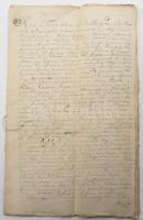 1824 4 db latin nyelvű, viaszpecsétes irat (oklevélmásolat)