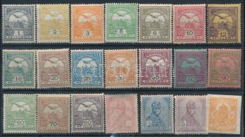 1913 Turul sor + Hírlapbélyeg, az 1K átszivárgó nyomattal (56.000)