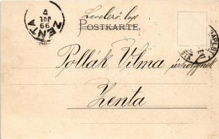 1899 Sabbath-Anfang (Entzünden der Sabbathlampe) Verlag Paul Grödel / Shabbat, lighting of the Shabb...