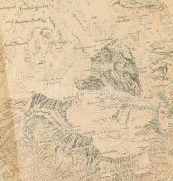 1927 Karte der Lechtaler Alpen, Klostertalergruppe / Lech-völgyi Alpok (Ausztria) térképe, 1 : 25.00...