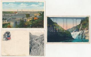 AMERIKAI EGYESÜLT ÁLLAMOK - 5 db RÉGI város képeslap / USA - 5 pre-1945 town postcards
