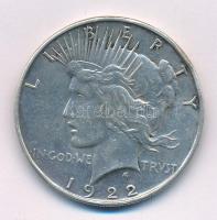 Amerikai Egyesült Államok 1922. 1$ Ag "Béke" kapszulában T:XF,VF patina, ph. USA 1922. 1 Dollar Ag "Peace" in capsule C:XF,VF patina, edge error Krause KM#150