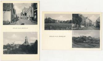 Jemgum - 2 pre-1945 town postcards