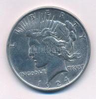 Amerikai Egyesült Államok 1924. 1$ Ag "Béke" kapszulában T:XF USA 1924. 1 Dollar Ag "Peace" in capsule C:XF Krause KM#150