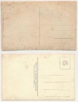 4 db RÉGI fotós képeslap: műtermi felvételek / 4 pre-1945 family photo postcards