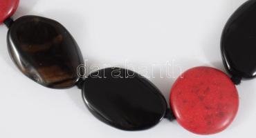 Minerál nyaklánc, h: 42 cm