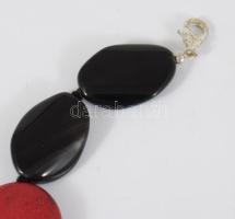 Minerál nyaklánc, h: 42 cm