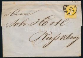 1867 5kr nyomtatványon "TEMESVÁR" - Ruszkberg (Erdély) (12.000)