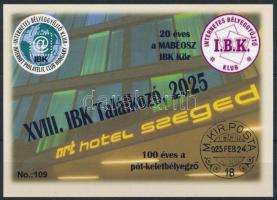 2025 XVIII. IBK Találkozó 20 éves a MABÉOSZ IBK Kör emlékív (No 109)