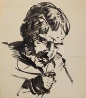 Olvashatatlan jelzéssel v. jelzés nélkül: Klf. művészekről, mesteremberekről készült portrék (faszob...