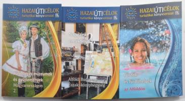 Hazai Úticélok turisztikai könyvsorozat 3 kötete:  Különleges múzeumok és gyűjtemények Magyarországon 2.; Nagyjaink emlékhelyei 2.: Alföld, Budapest, Északi-középhegység.; Fürdők és fürdőhelyek: az Alföldön.; [Szombathely], 2018-2024, B. K. L. Kiadói papírkötés.