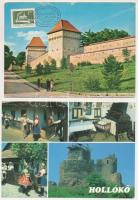 32 db MODERN történelmi magyarországi város képeslap: várak / 32 modern Hungarian town postcards: ca...