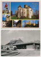 44 db MODERN történelmi magyarországi város képeslap: várak / 44 modern Hungarian town postcards: ca...