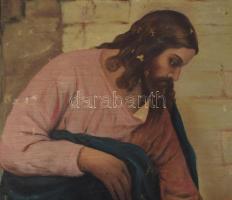 Emeric Beauday jelzéssel, Gabriel von Max után: Jézus beteget gyógyít, 1934. Olaj, vászon, feltekerv...