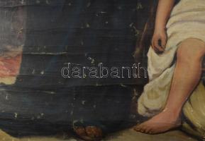 Emeric Beauday jelzéssel, Gabriel von Max után: Jézus beteget gyógyít, 1934. Olaj, vászon, feltekerv...