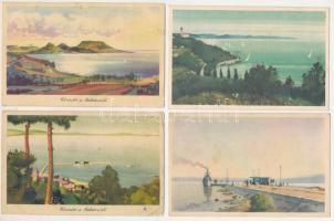 BALATON - 18 db MODERN képeslap (Képzőművészeti Alap Kiadóvállalat) / 18 MODERN postcards