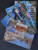 100 db MODERN magyar város képeslap / 100 MODERN Hungarian town-view postcards