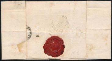 1867 5kr levélen "ALBA" - "TÉTÉNY" - "ERCSIN"