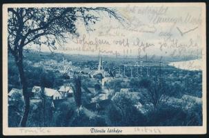 1933 Dömös képes levelezőlap "PARKAN-NANA-BUDAPEST / 2 A" mozgóposta bélyegzéssel