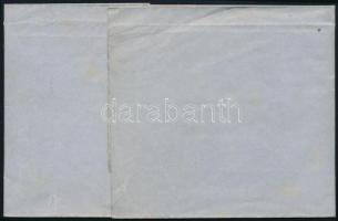 1857 1kr citromsárga MP III. típ. levélen "PESTH"