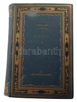 Joris-Karl Huysmans: Úton. Ford.: Várkonyi Nándor. Híres Könyvek. Bp.,[1925.],Athenaeum, 464 p. Kiadói aranyozott egészvászon-kötés, kopott borítóval, a könyvben több helyen (kb. 10-11) bejegyzésekkel, lapszéli, szöveget nem érintő szakadásokkal (15-24 p.)