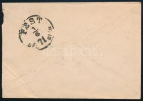 1871 5kr levélen "BESZTERCZEBÁNYA" - "PEST / DÉL UTÁN"