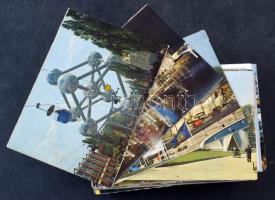 200 db MODERN színes és használatlan külföldi város képeslap / 200 MODERN foreign unused color town-view postcards