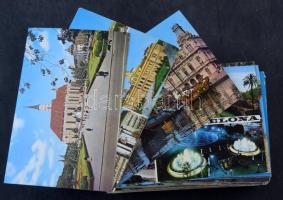 200 db MODERN színes és használatlan külföldi város képeslap / 200 MODERN foreign unused color town-view postcards