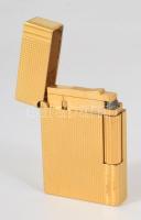 Aranyozott Dupont öngyújtó, sorszámozott, 5,5x3,5 cm / Dupont lighter with golden cover, numbered