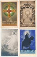 10 db RÉGI képeslap: XXXIV. Nemzetközi Eucharisztikus Kongresszus Budapest / 10 pre-1945 postcards: International Eucharistic Conferenc Budapest