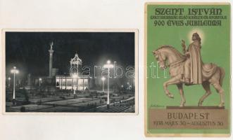 10 db RÉGI képeslap: XXXIV. Nemzetközi Eucharisztikus Kongresszus Budapest / 10 pre-1945 postcards: ...