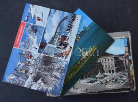 200 db MODERN színes külföldi város képeslap / 200 MODERN foreign color town-view postcards