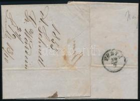 1853 9kr HP IIIa levélen "GROSSWARDEIN" - "PESTH"