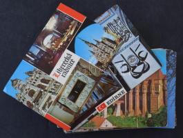 100 db MODERN színes külföldi város képeslap / 100 MODERN foreign color town-view postcards