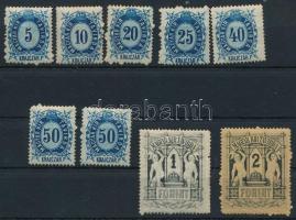 1874 Távírda Réznyomat sor + 50kr (14.100)