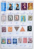 Cserefüzetek és -lapok több ezer bélyeggel a világ minden tájáról, köztük teljes sorok, jobb darabok...